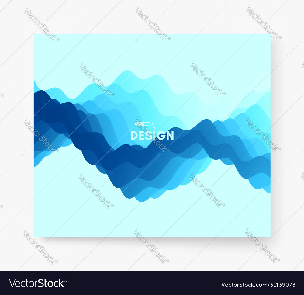 Abstract wavy background with dynamic effect vector image Abstract wavy background with dynamic effect