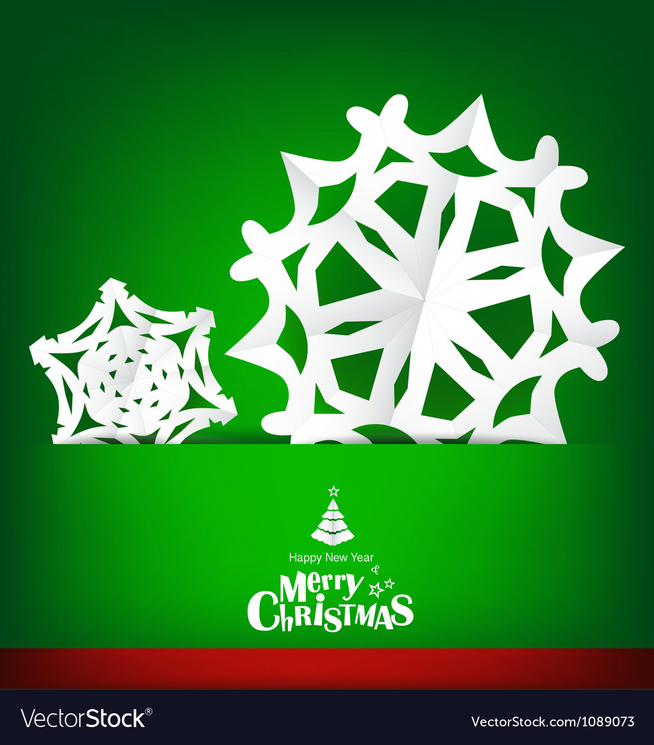 Christmas Origami Snowflake Card