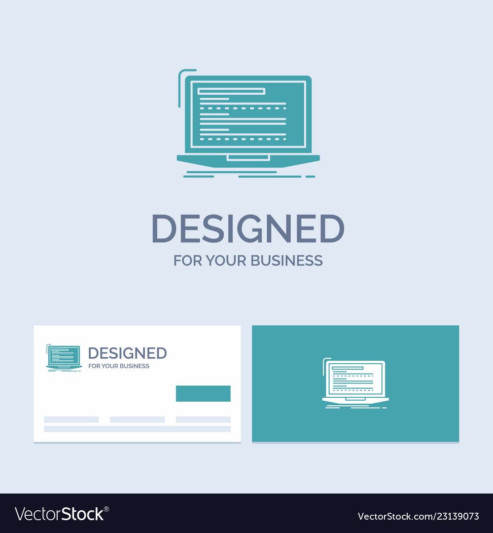 Code coding computer monoblock laptop business vector image Code coding computer monoblock laptop business