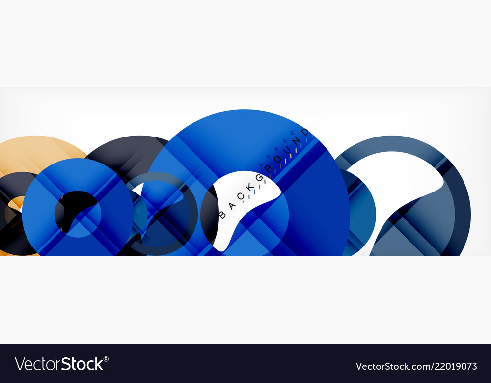 Colorful rings on grey background modern