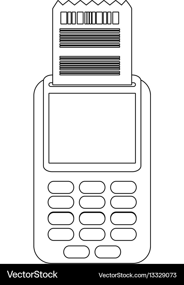 Dataphone device icon Royalty Free Vector Image