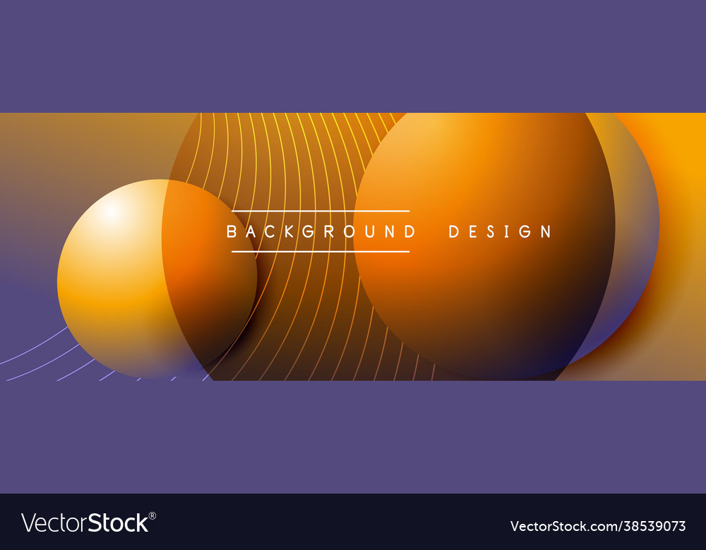 Gradient circles with shadows techno vector image Gradient circles with shadows techno
