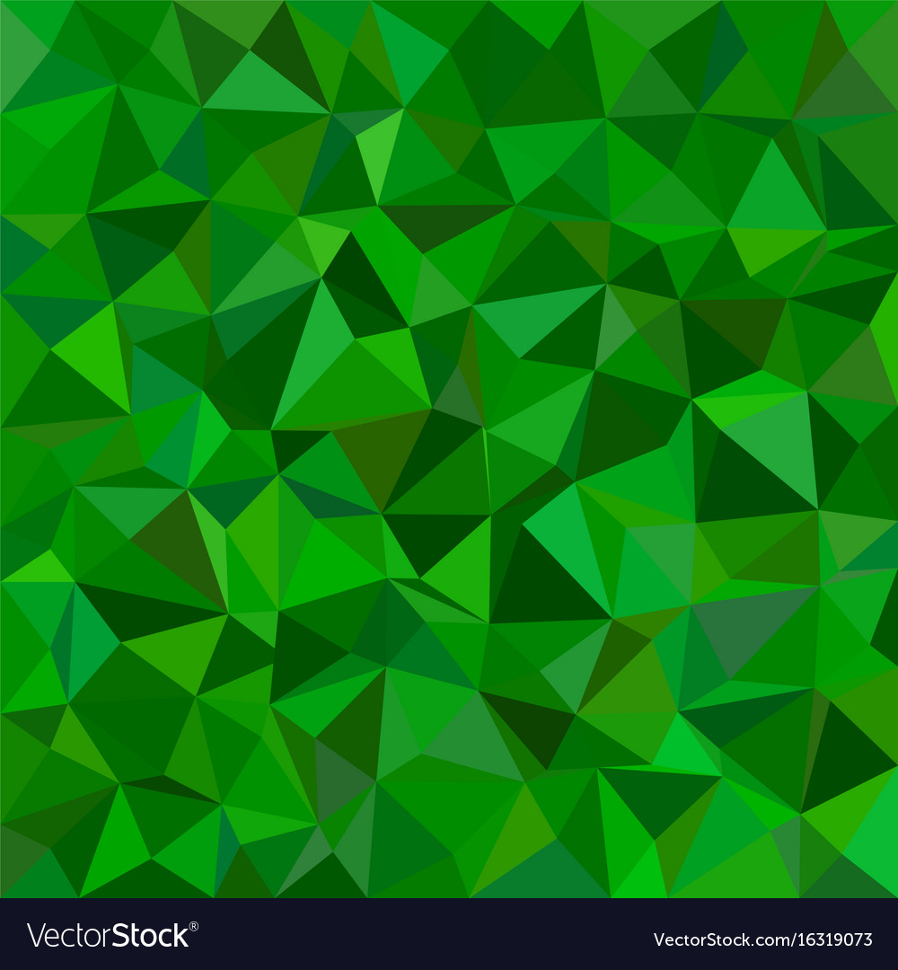 Green Irregular Triangle Tiled Background From Vector Image