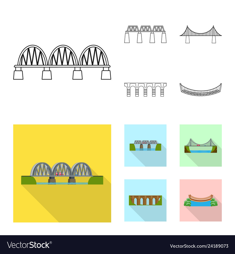 Isolated object of connection and design icon set vector image Isolated object of connection and design icon set