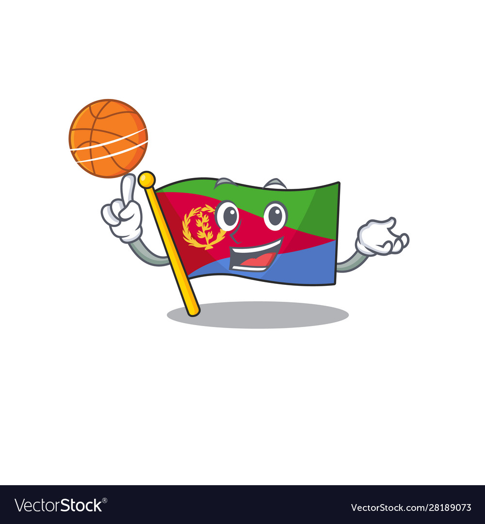 Mascot flag eritrea cartoon character style Vector Image Mascot flag eritrea cartoon character style