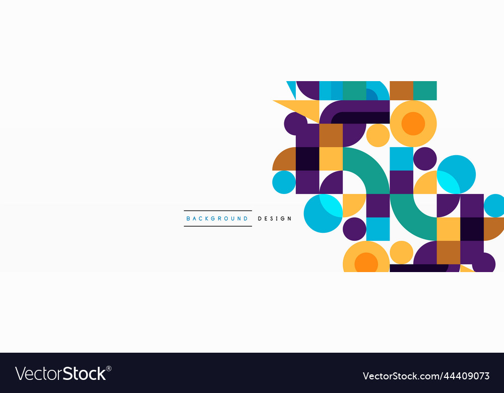Minimal geometric abstract background circle vector image Minimal geometric abstract background circle