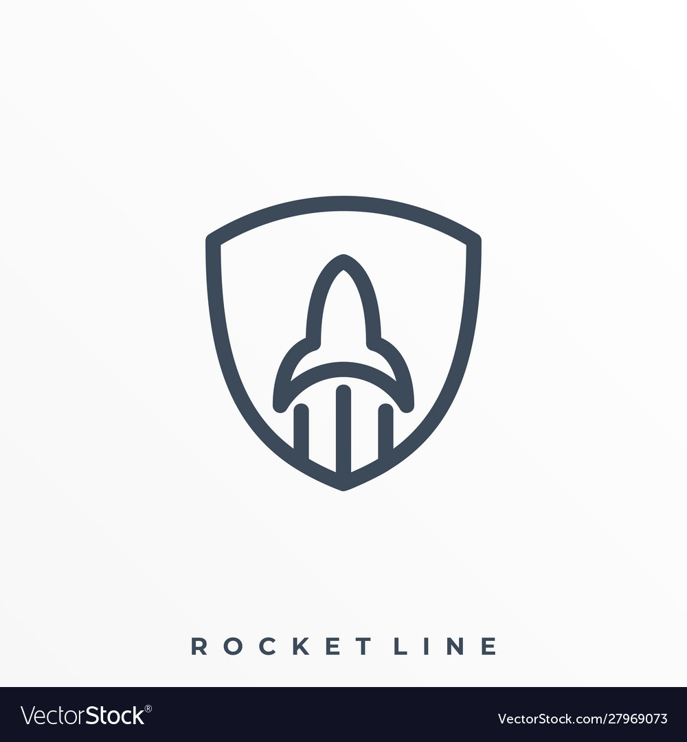 Rocket Schild Design Vorlage