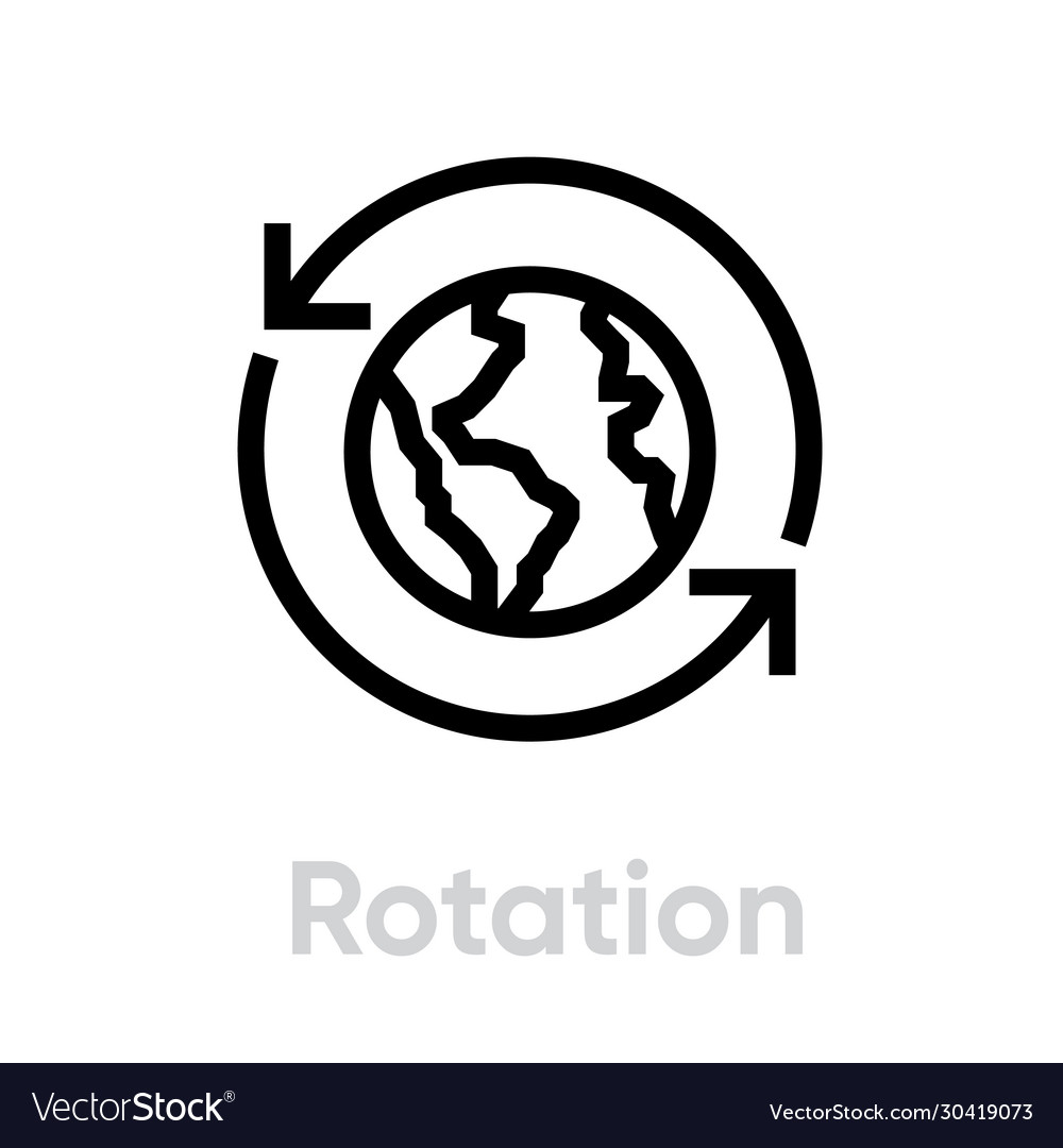 Rotating Globe Planet Icon