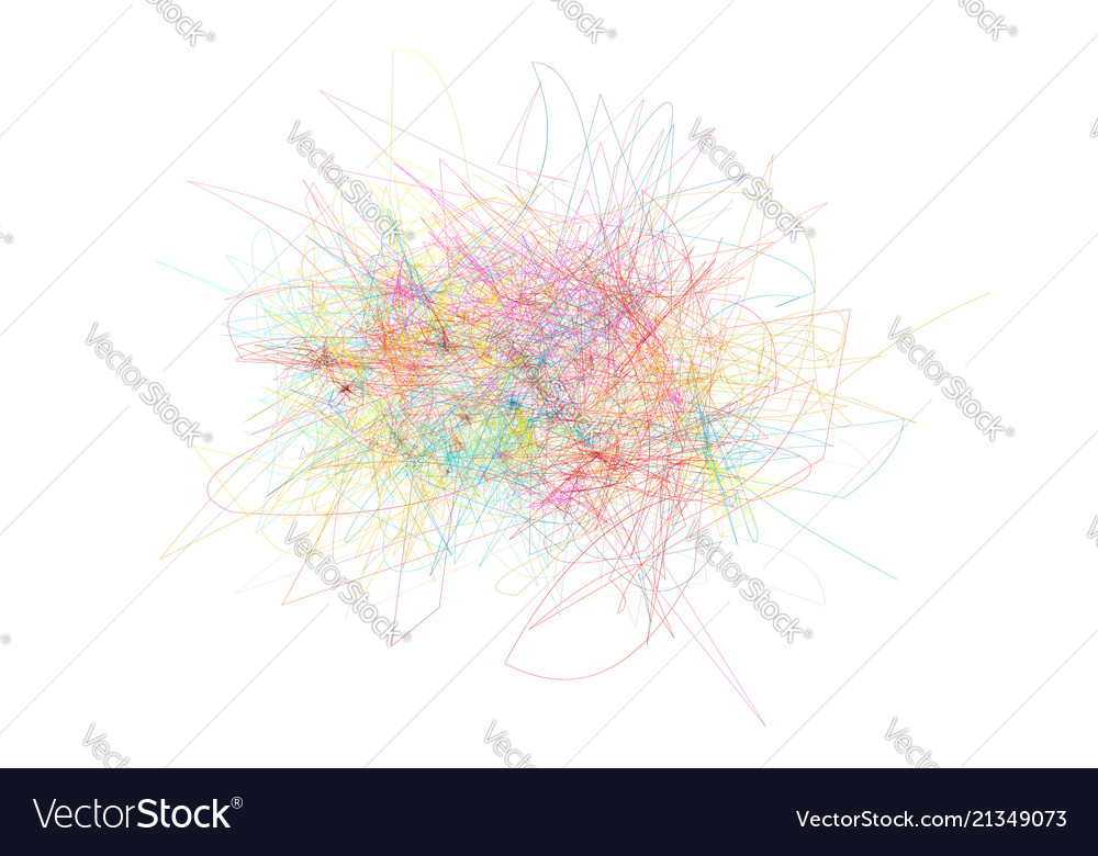 Set of colored lines a web fine