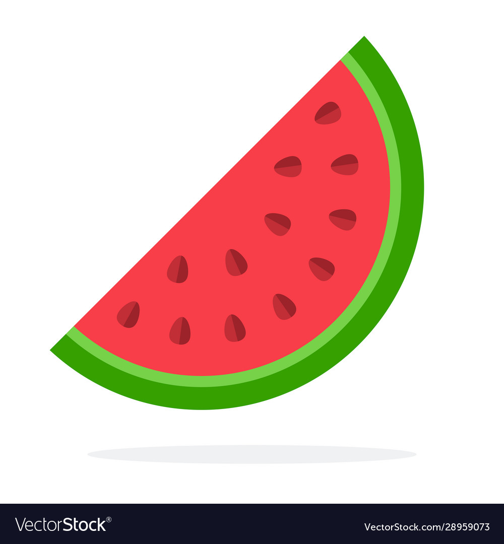 Slice watermelon Royalty Free Vector Image - VectorStock