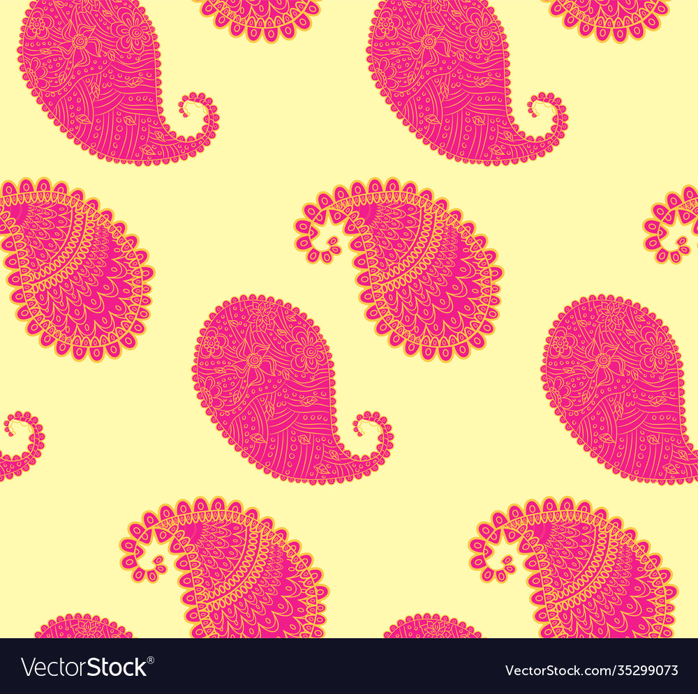 Turkish cucumber pattern in classic style
