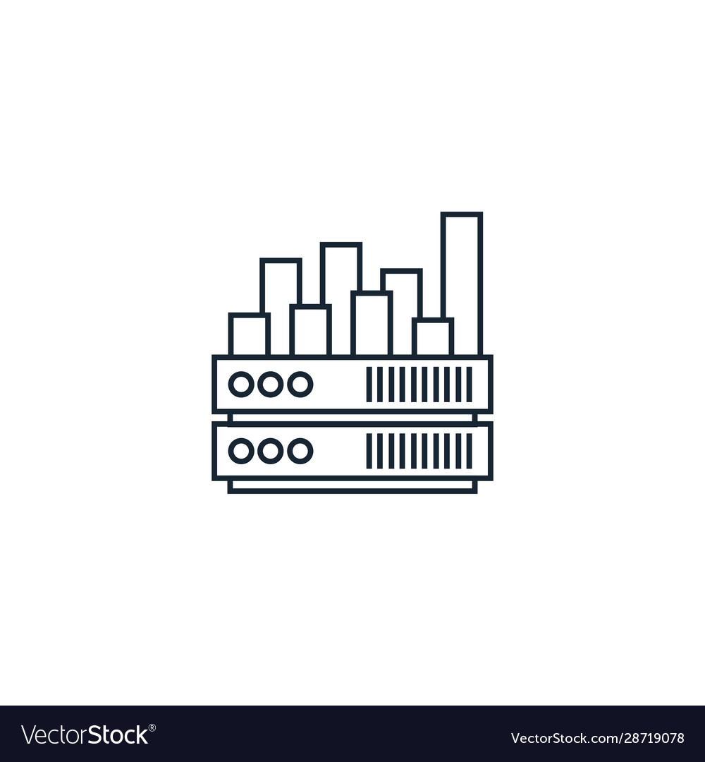 Big data creative icon from artificial vector image Big data creative icon from artificial
