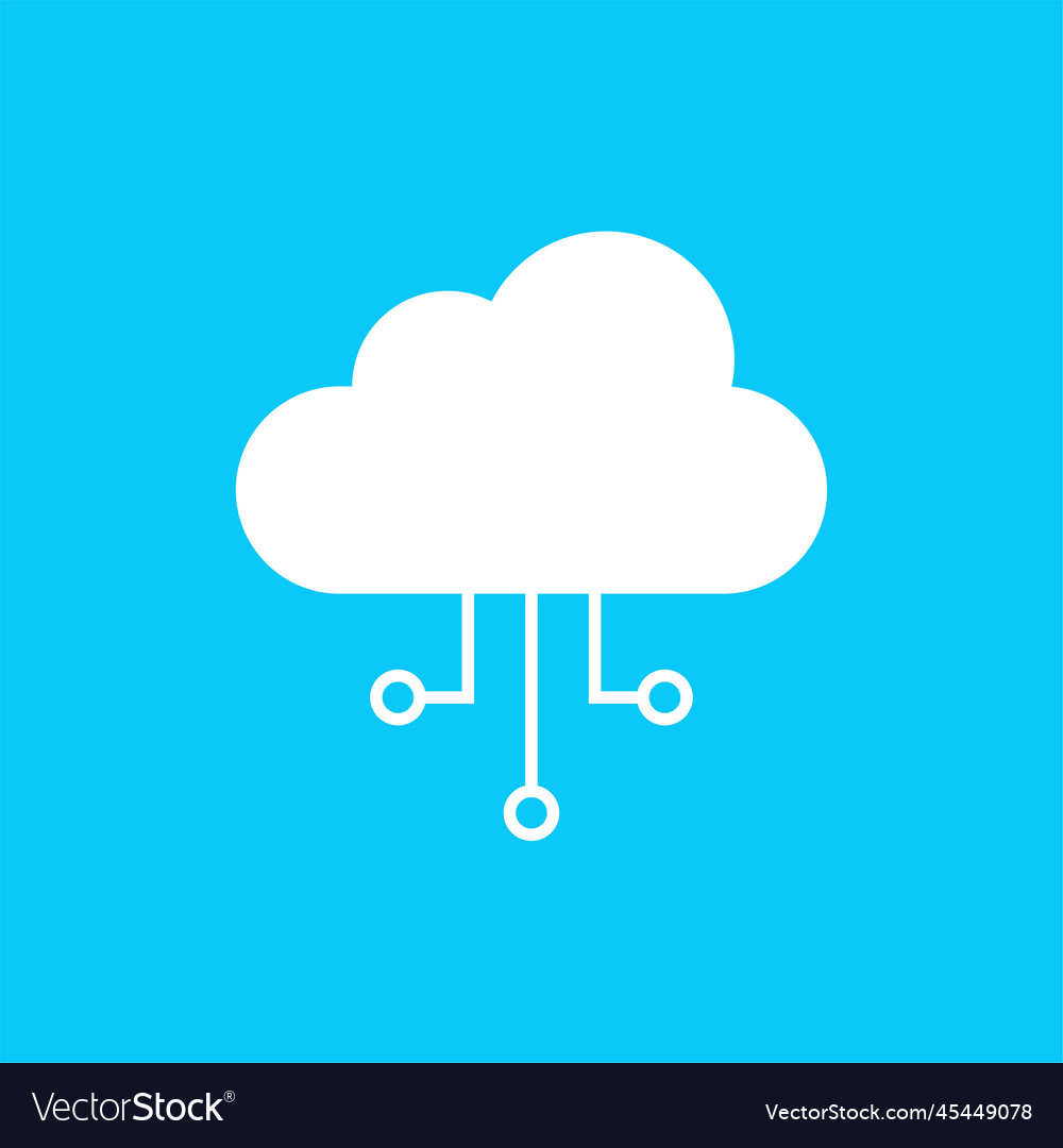 Cloud-Technologie Logo oder Icon-Set