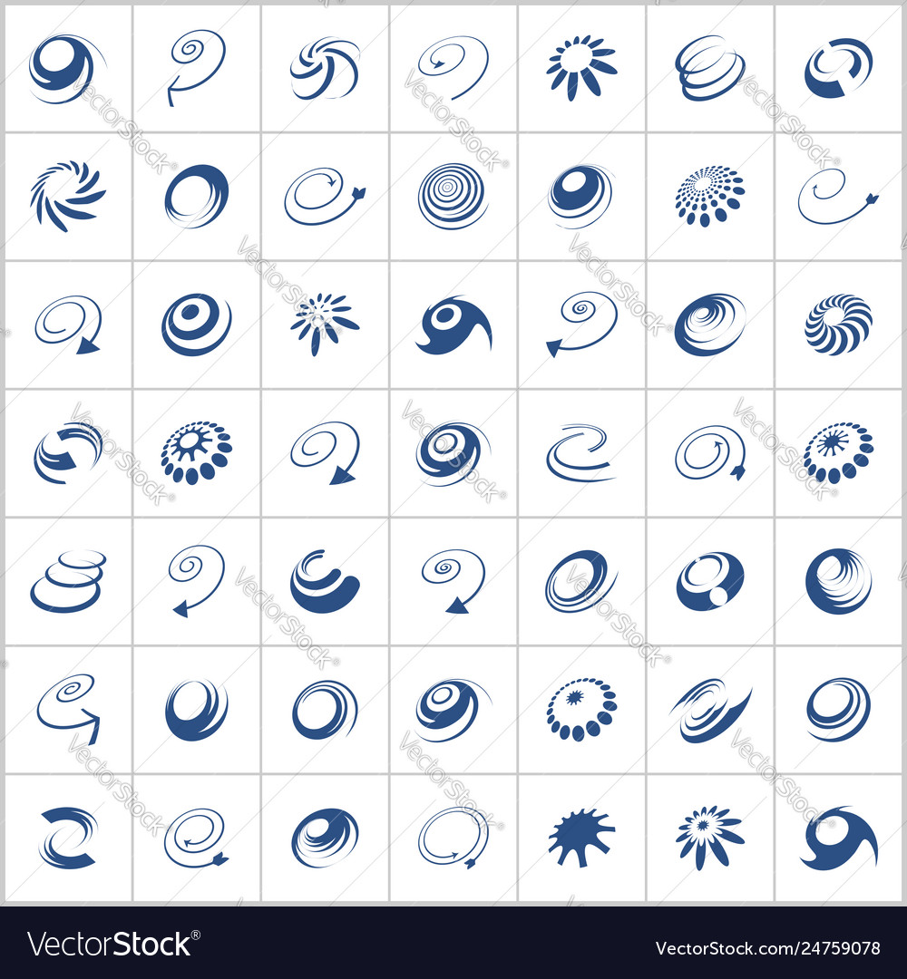 Design elements set vector image Design elements set