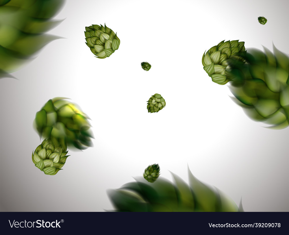 Flying hops flower design