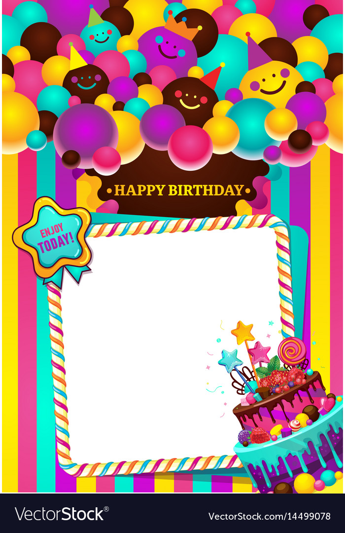 Download Happy birthday frame Royalty Free Vector Image