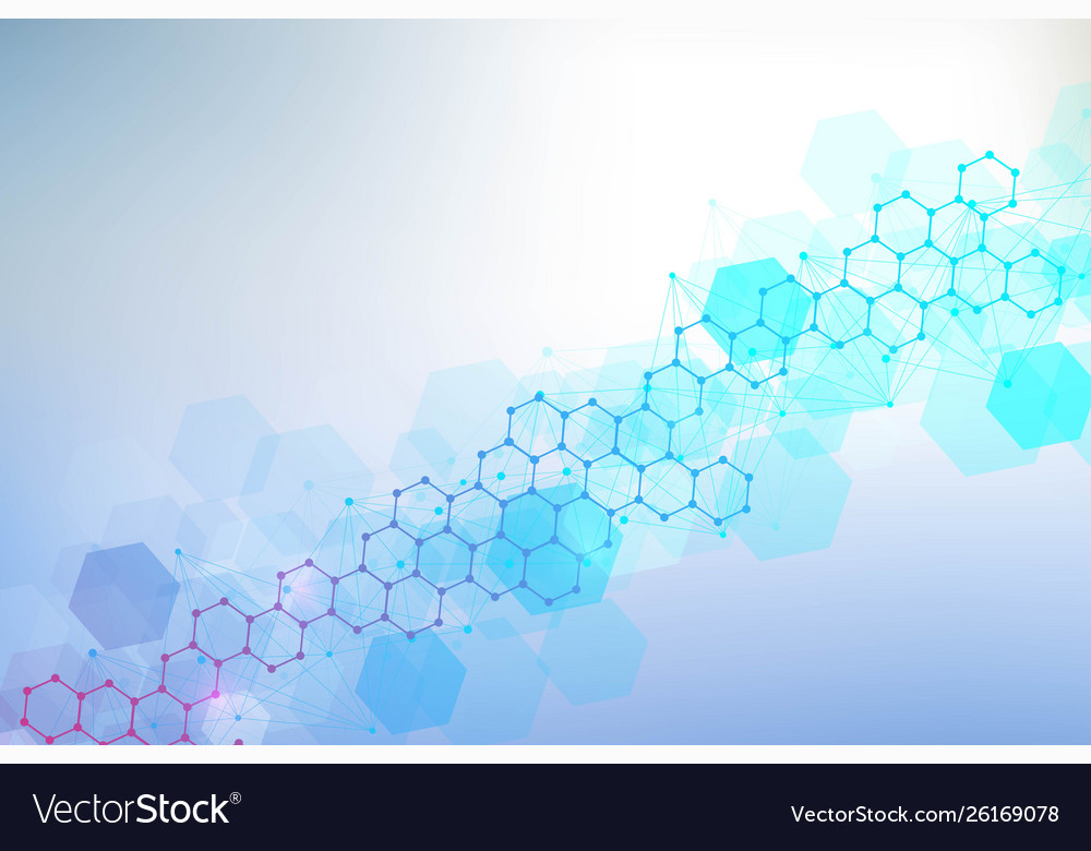 Hexagonal abstract background big data vector image Hexagonal abstract background big data