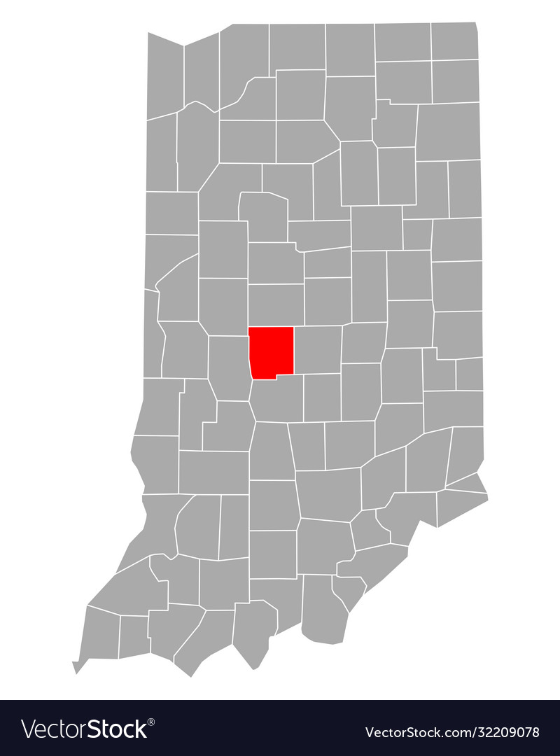 Map hendricks in indiana