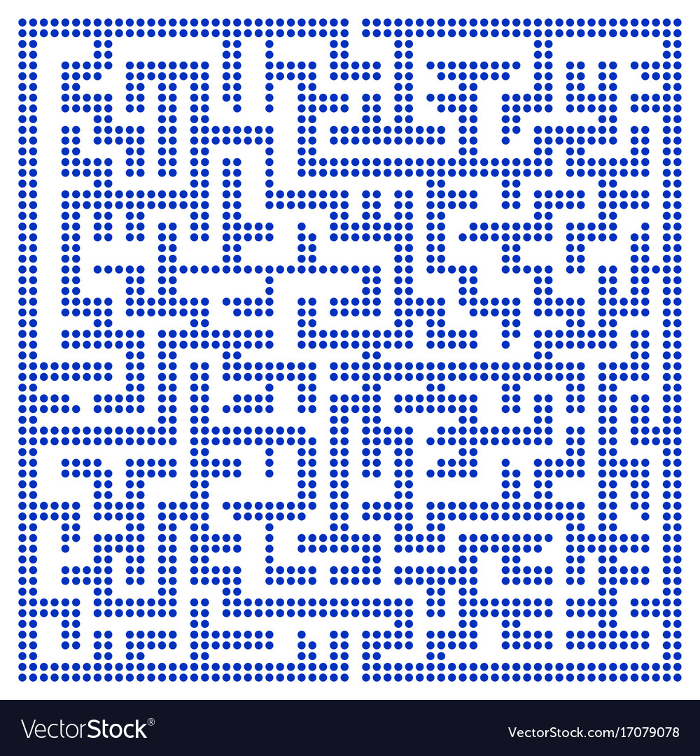 Maze halftone pattern