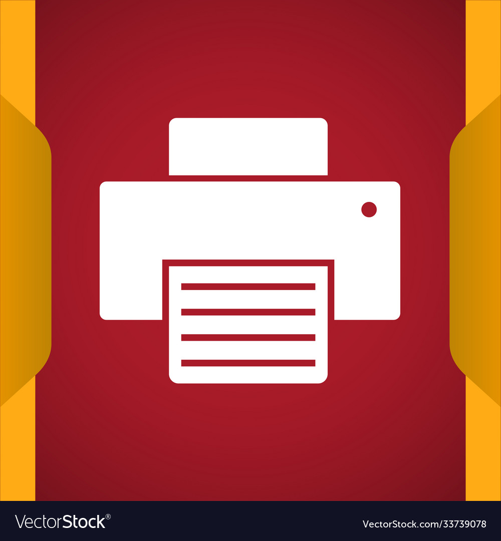 Printer icon for web and mobile