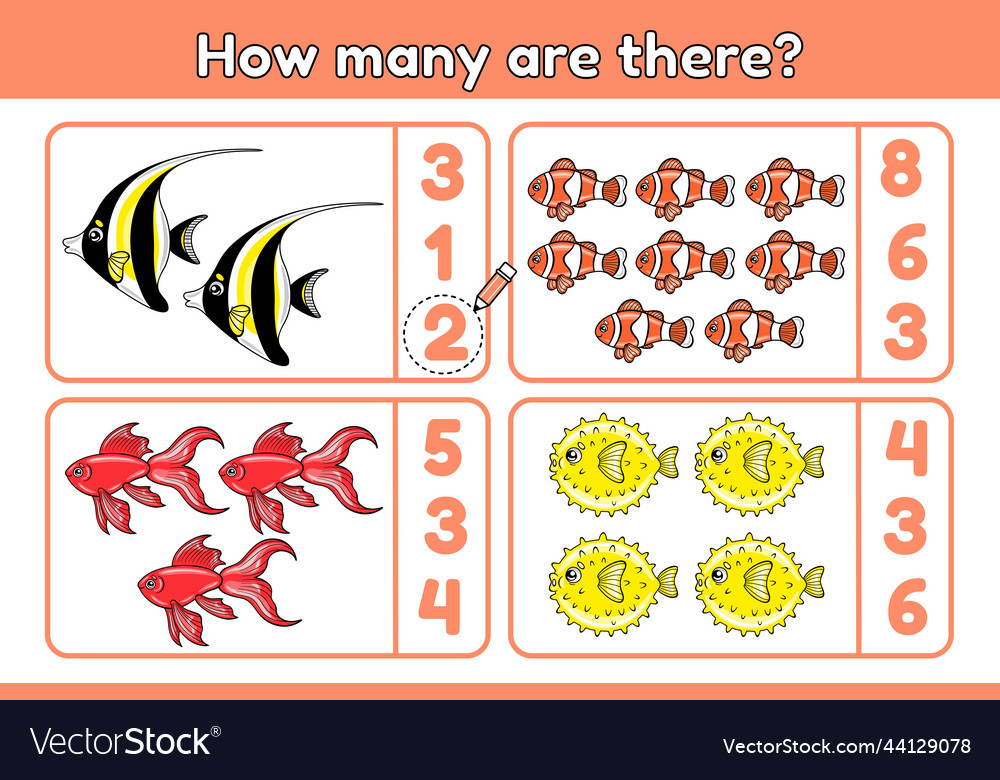 Sea Animal Counting Game