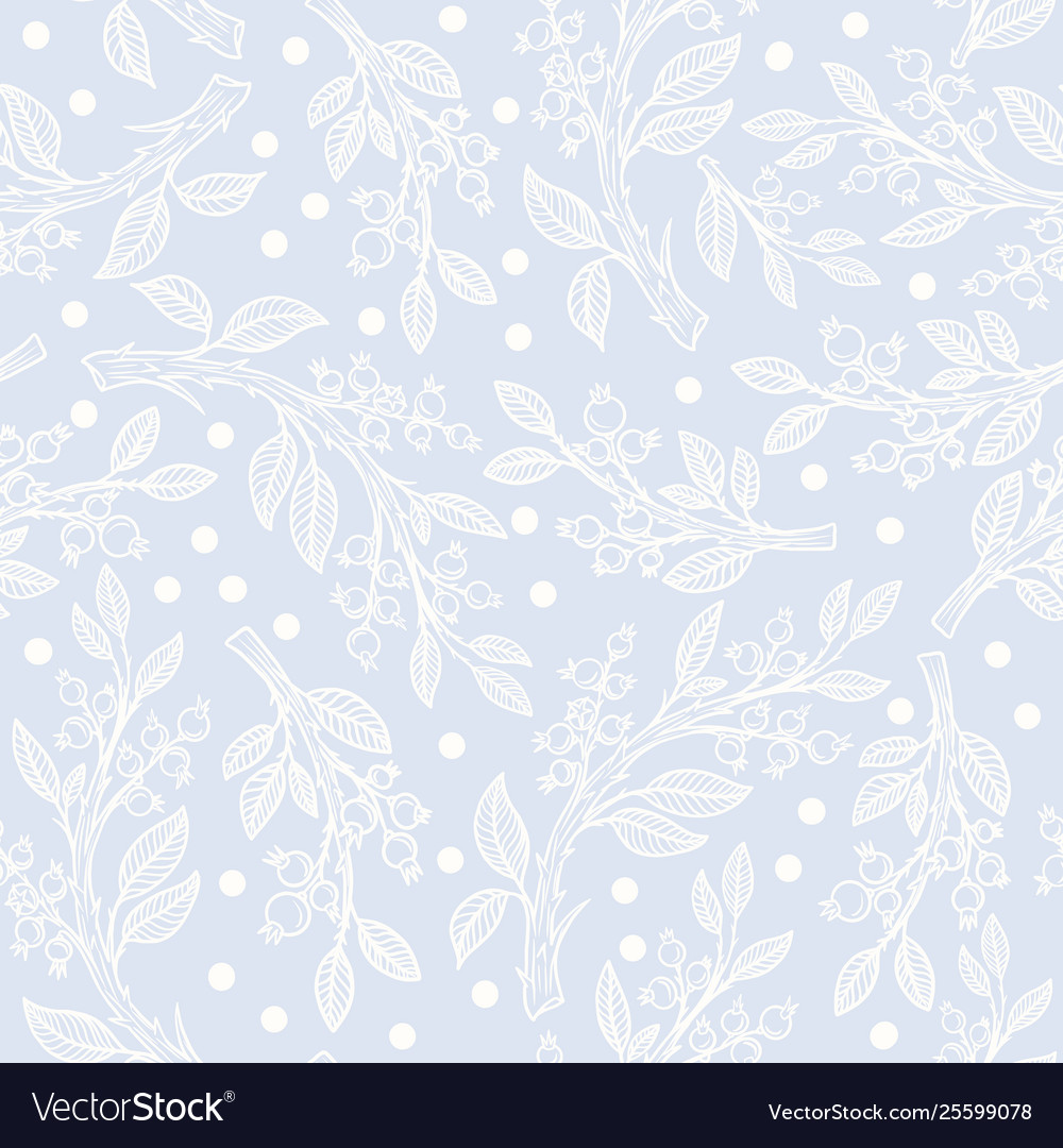 Seamless pattern with cranberries vector image Seamless pattern with cranberries