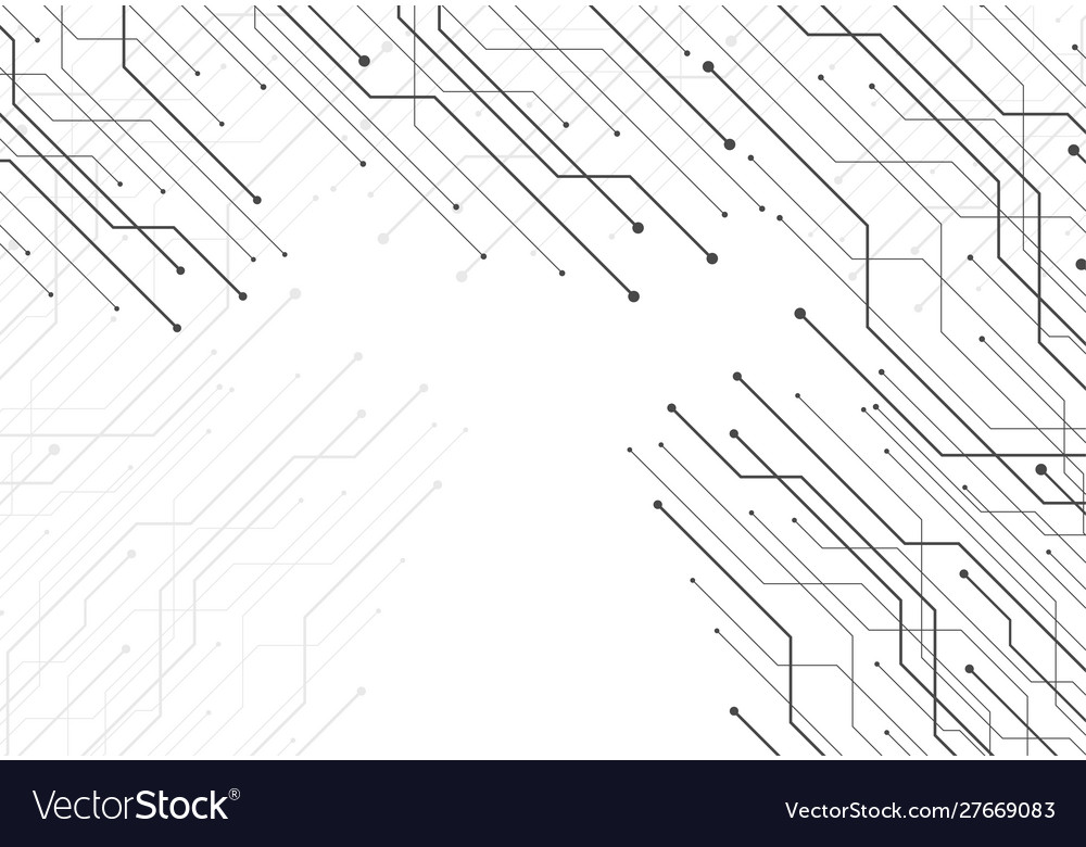 Abstract background with technology circuit board vector image Abstract background with technology circuit board