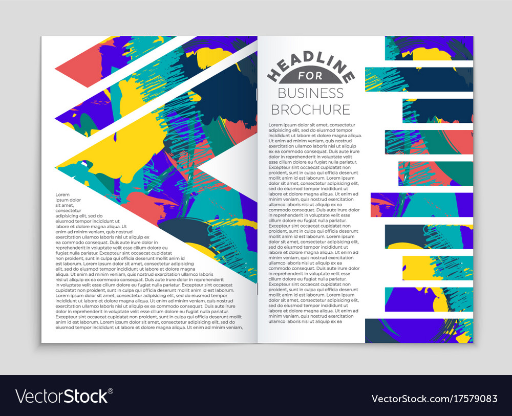 Abstract layout background set for art