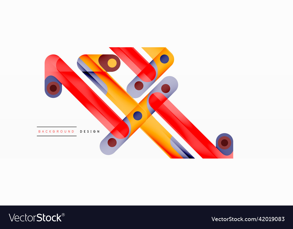 Colorful dynamic stripe composition lines Vector Image