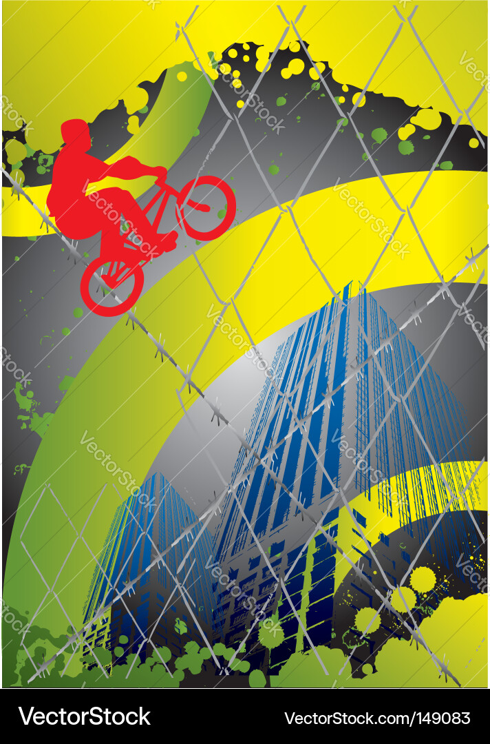 Guy with BMX Royalty Free Vector Image - VectorStock