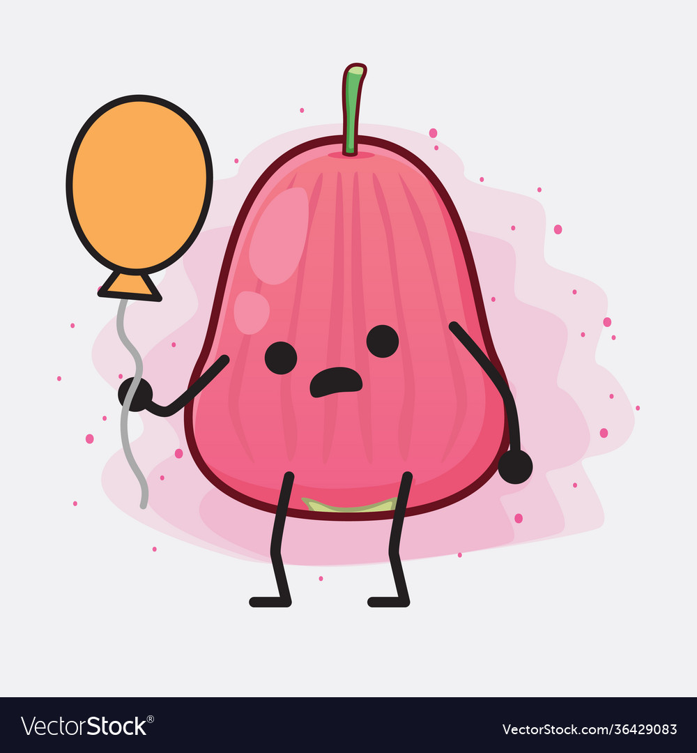 Java apple fruit cute character with simple face