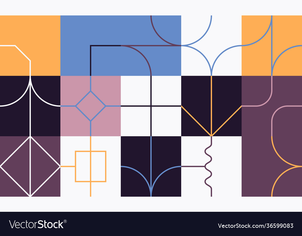 Linear abstract pattern design Vector Image Linear abstract pattern design