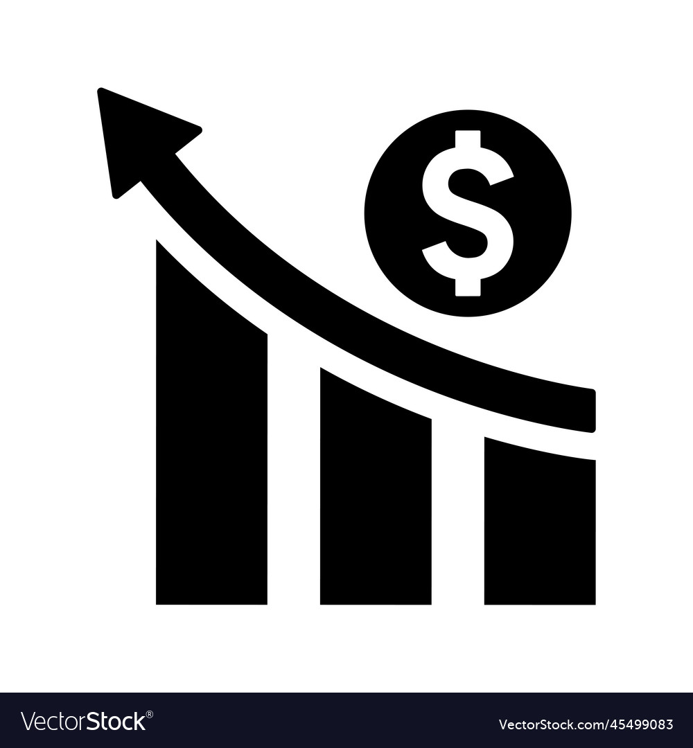 Profit growth icon Royalty Free Vector Image - VectorStock