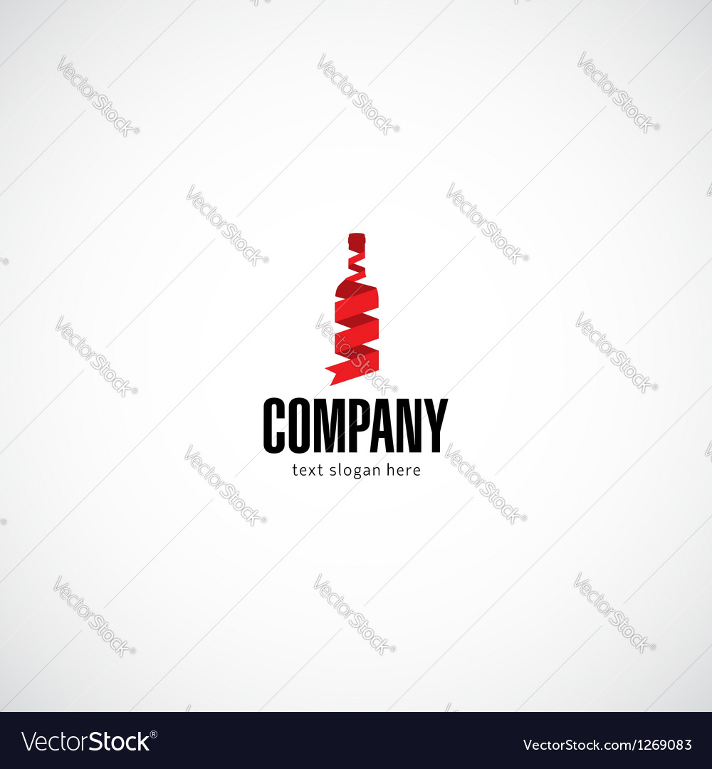 Wine Bottle Logo - Elegant & Modern
