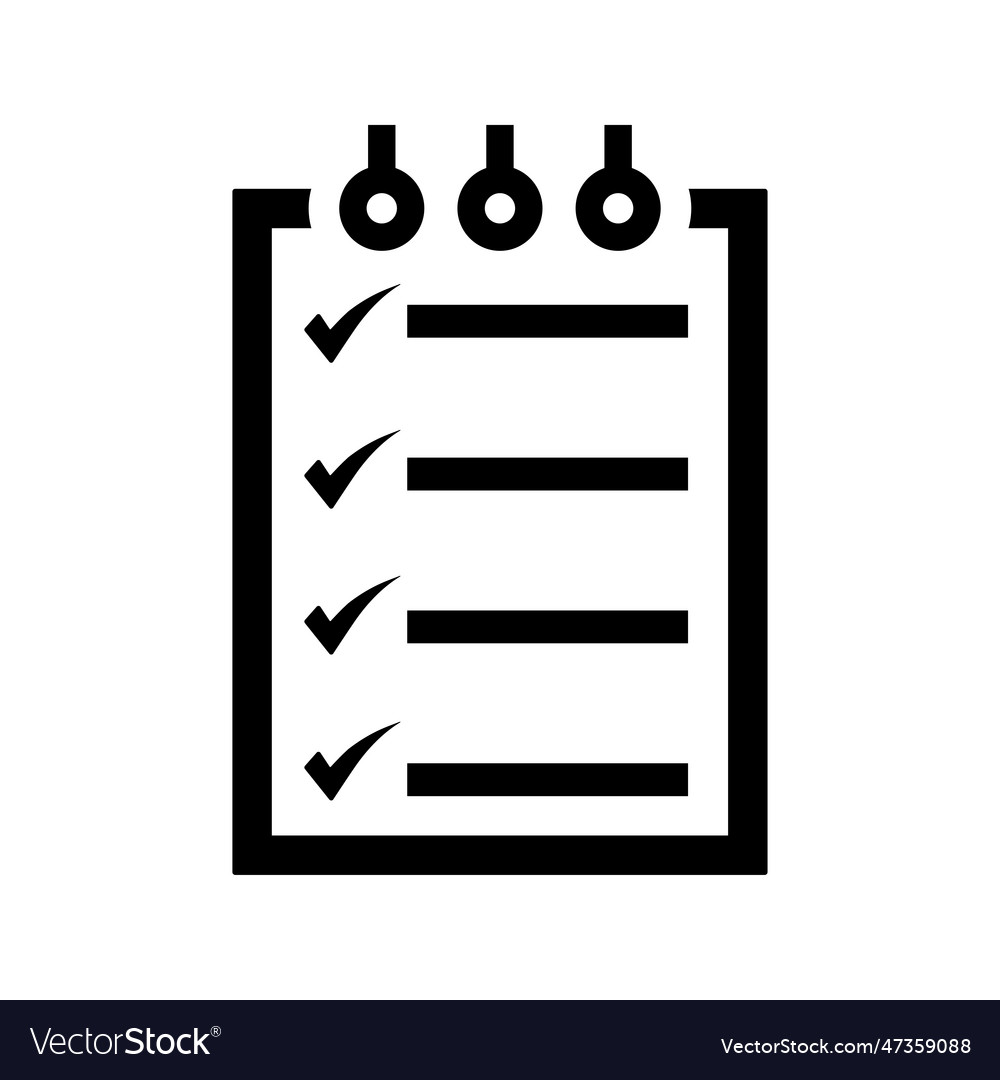 Checklist checkmark tasks icon