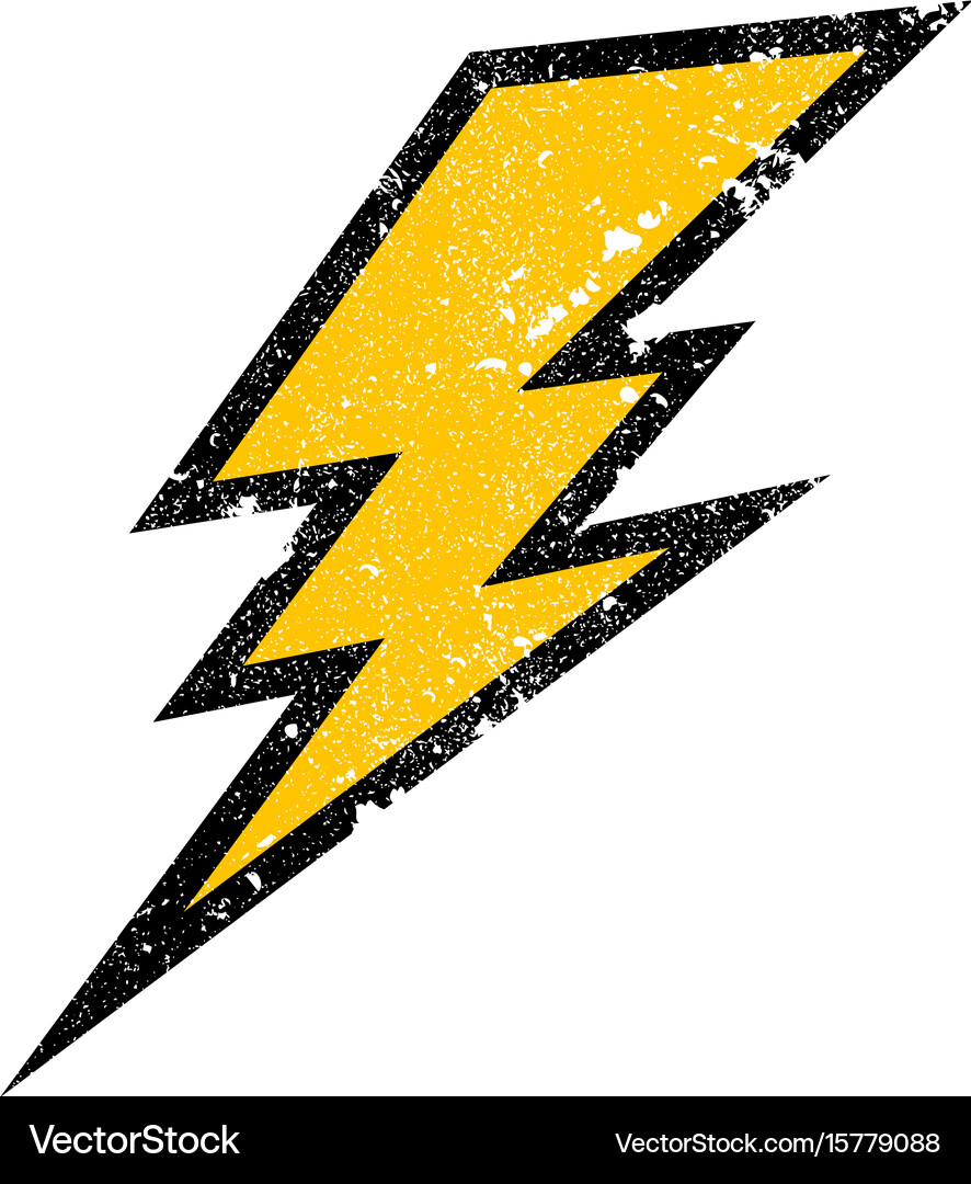 Electric lightning bolt Royalty Free Vector Image