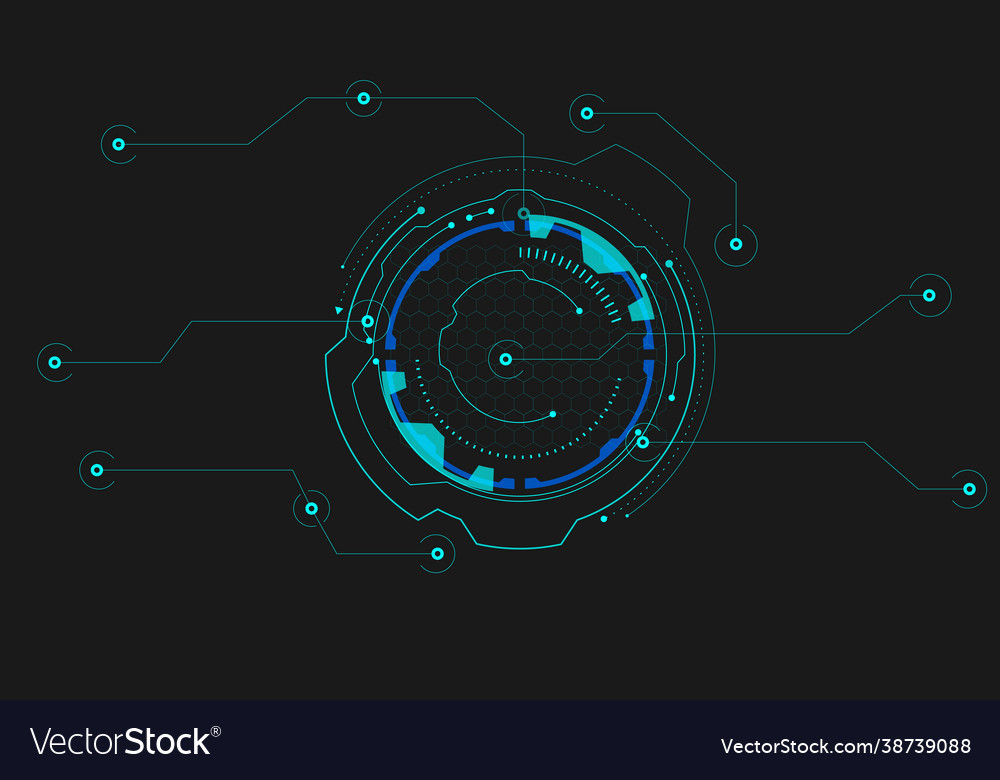 Hud futuristic element interface concept