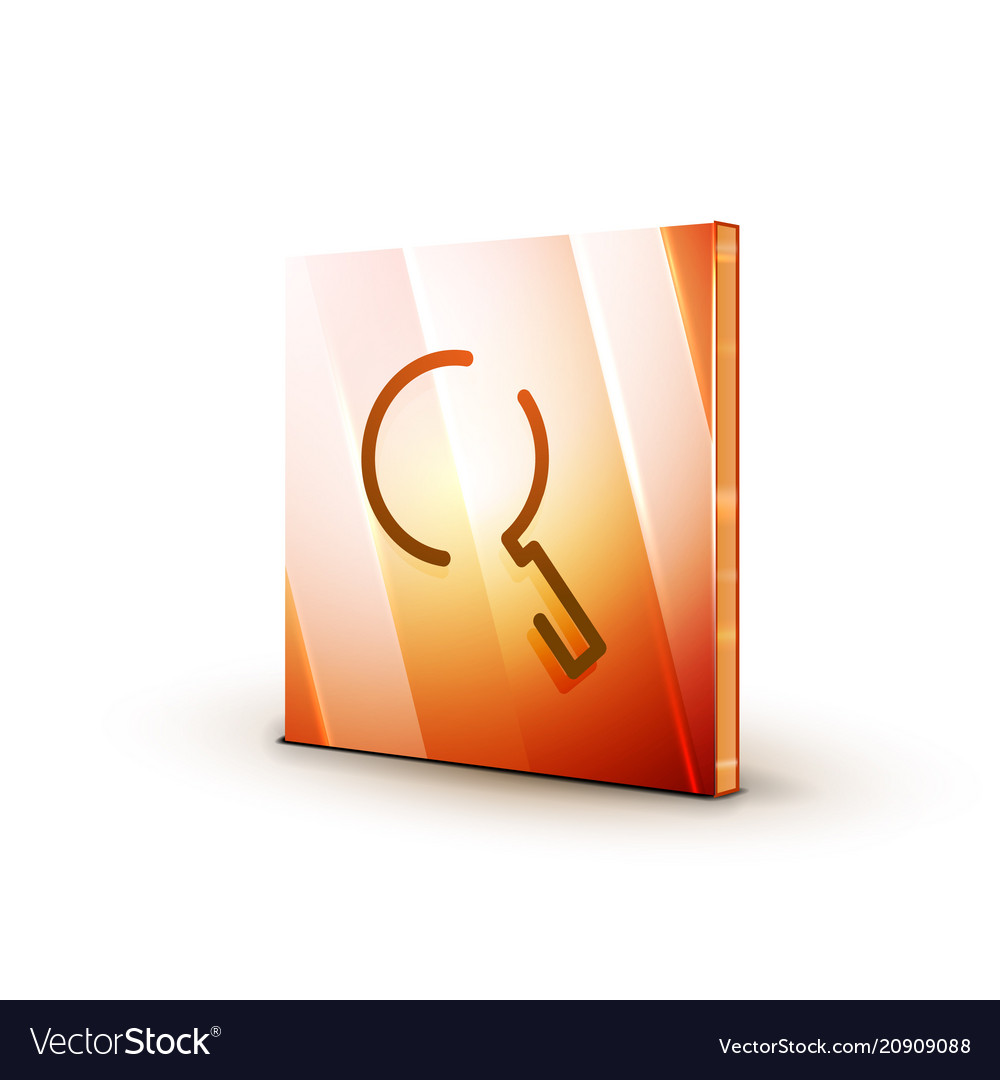 Search magnifier web button magnify icon modern vector image Search magnifier web button magnify icon modern