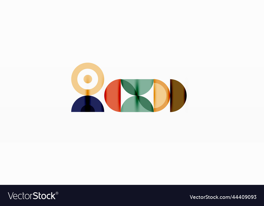 Colorful circle abstract background minimal
