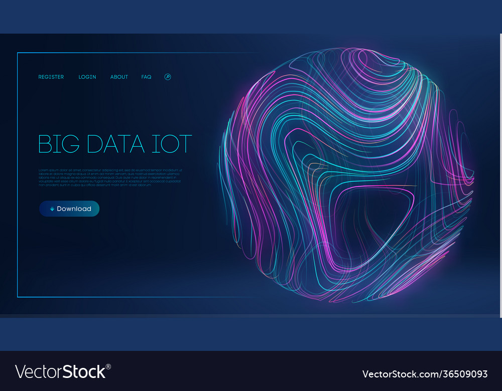 Internet technology big data Royalty Free Vector Image