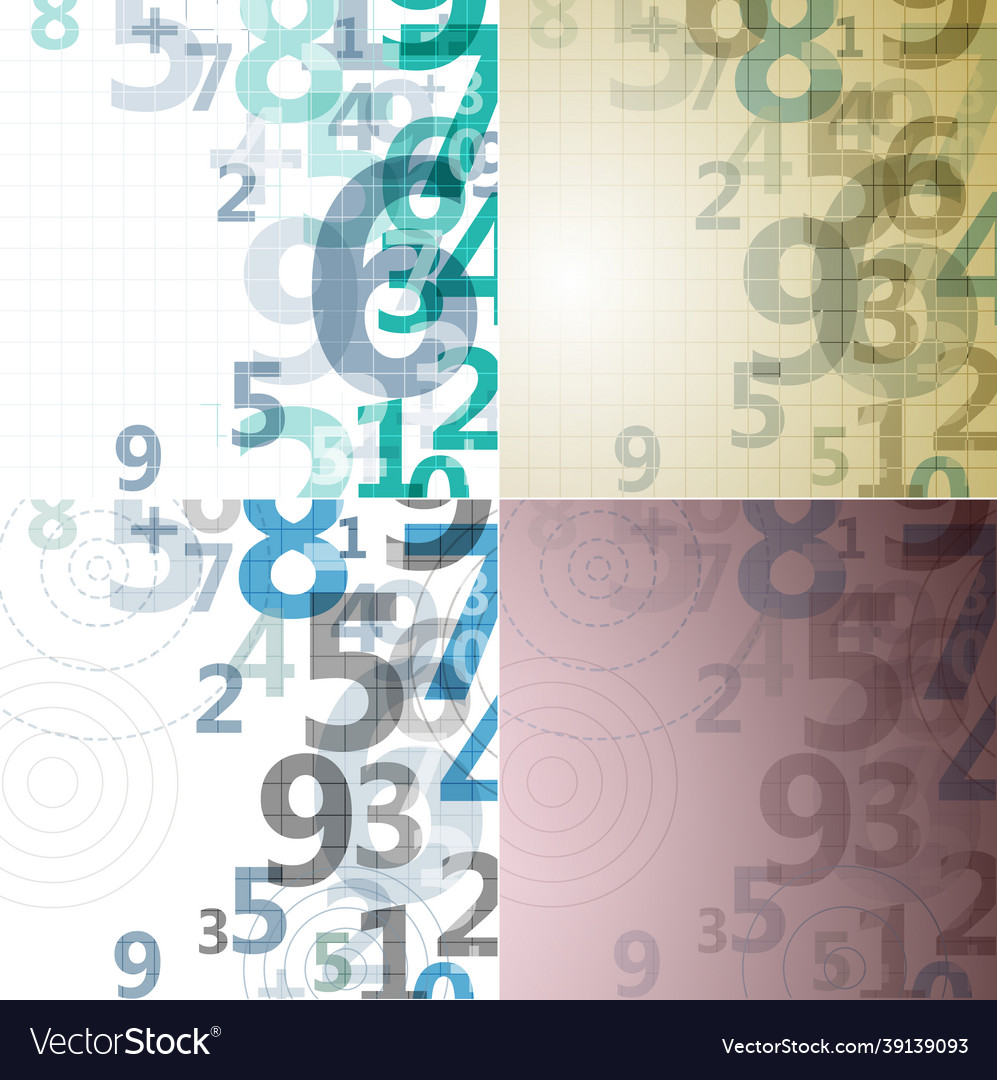 Mathematical digital code background