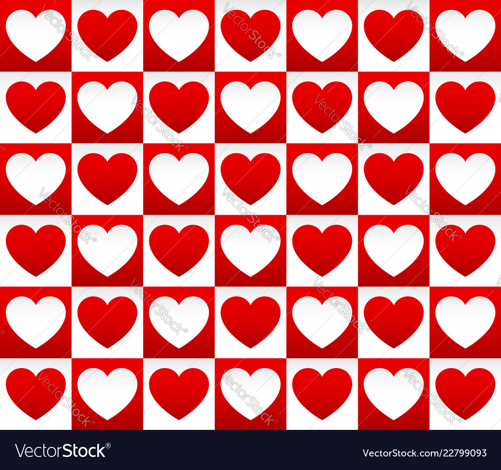 Repeatable heart pattern background graphics vector image Repeatable heart pattern background graphics