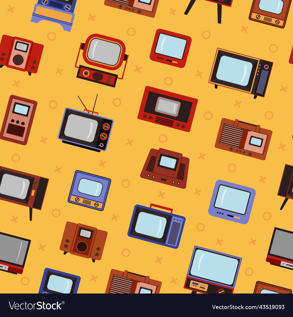 Seamless pattern with different cartoon vector image Seamless pattern with different cartoon