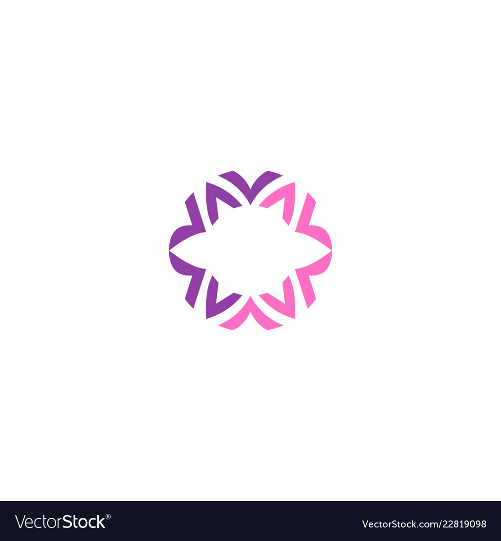 Abstract circle ornament logo Royalty Free Vector Image