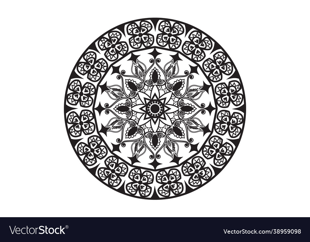 Circular pattern in form a mandala