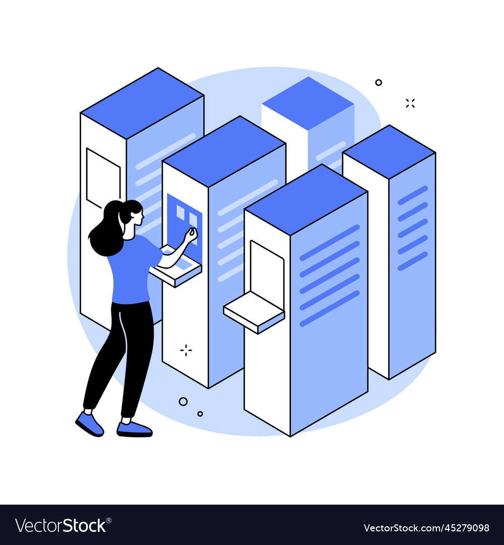 Data center abstract concept