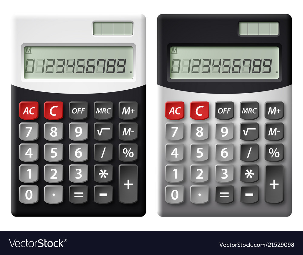 Flat icons for calculator