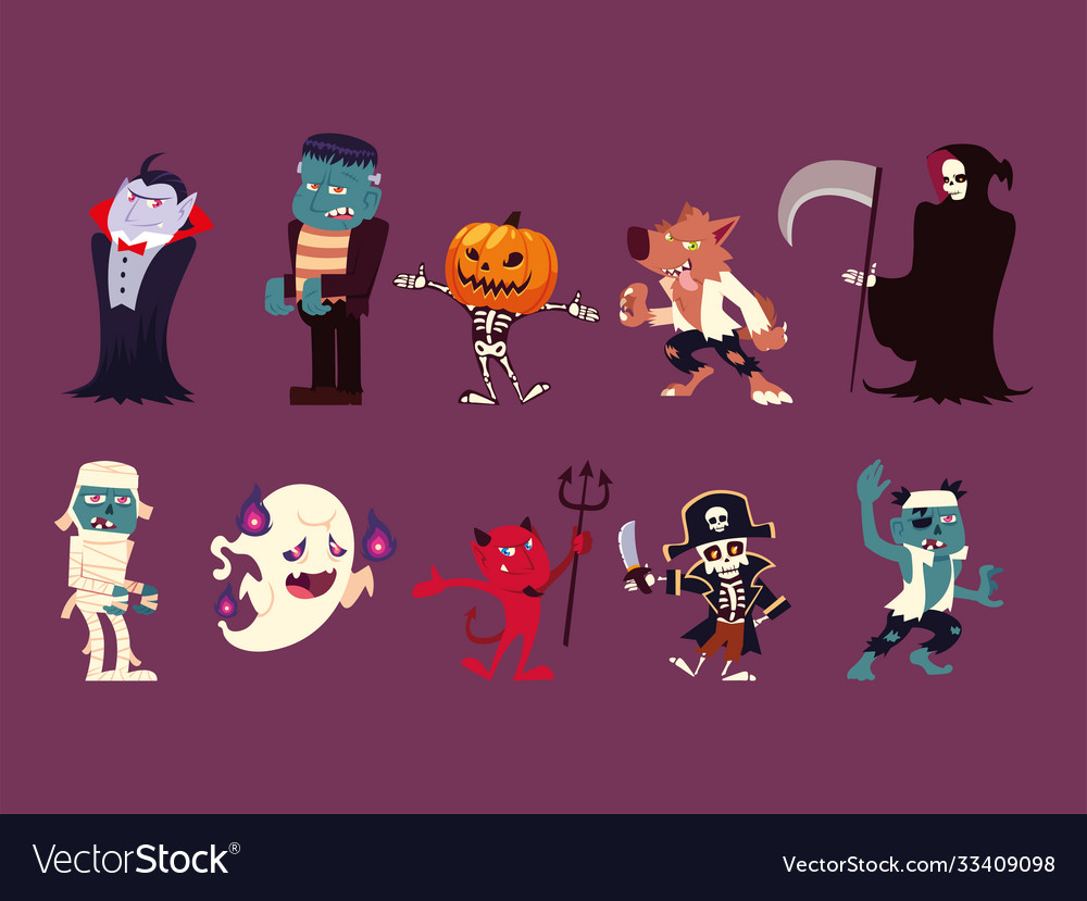 Funny Halloween Characters