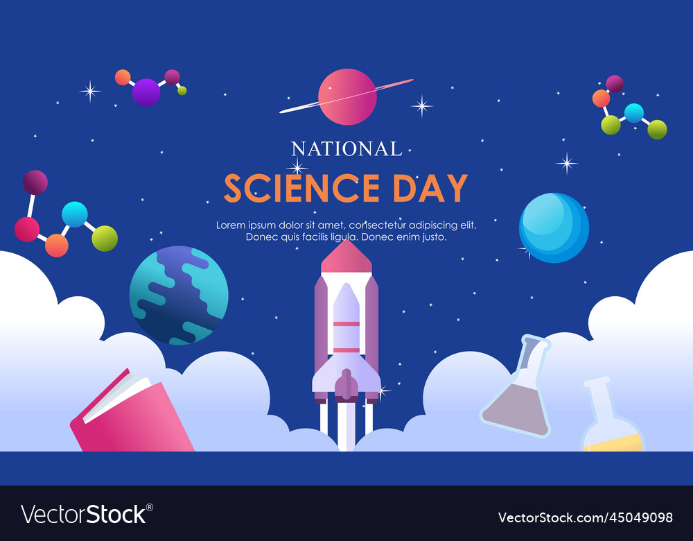Gradient science twitch background design template vector image Gradient science twitch background design template