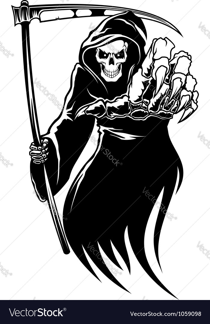 Grim Reaper Royalty Free Vector Image Vectorstock 7849